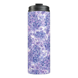 Violett Aquarelllila-Blume Thermosbecher