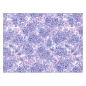 Violett Aquarelllila-Blume Tischdecke (Vorderseite (Horizontal))