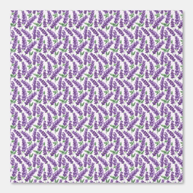 Violett-Ästhetisches Lavendel-Muster Tapete (Vorderseite)