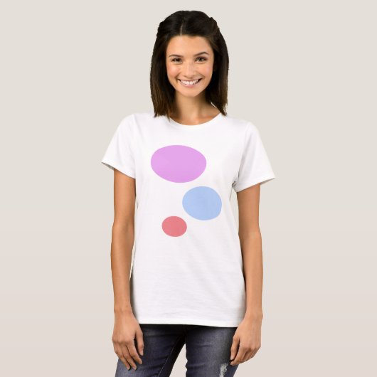 Violett Blau und Rosa T-Shirt (Vorne ganz)
