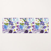 Violett-blaue Blume. Yogamatte (Vorderseite (Horizontal))