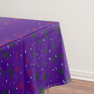 Violett blaues lila gemustertes Party entworfen Tischdecke