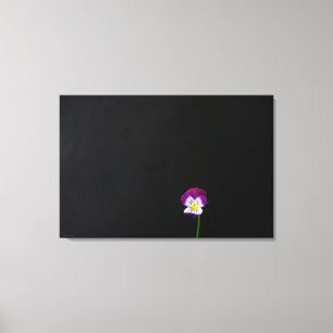 Violett Blume 36x24 (90x60cm) Waccna Leinwanddruck