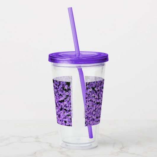 Violett-Blume Acryltrinkbecher (Links)