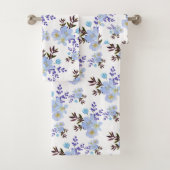 Violett-Blume Badhandtuch Set (Insitu)