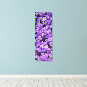 Violett Blume Canvas Print Violets Spring Leinwanddruck (Insitu (Holzboden))