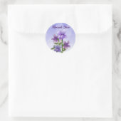Violett-Blume danke Ihnen Aufkleber (Tasche)