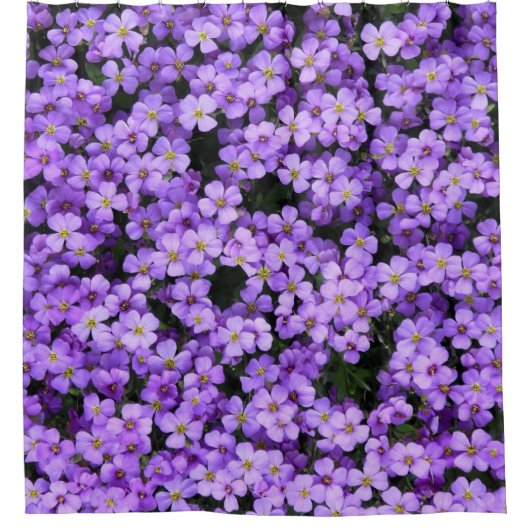 Violett-Blume Duschvorhang (Vorderseite)
