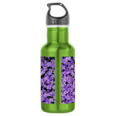 Violett-Blume Edelstahlflasche (Rückseite)