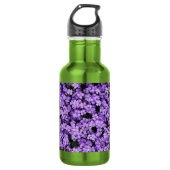Violett-Blume Edelstahlflasche (Vorderseite)