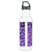 Violett-Blume Edelstahlflasche (Rückseite)