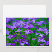 Violett-Blume Einladung (Vorne/Hinten)