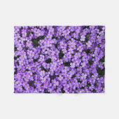 Violett Blume Fleece Blanket Violett (Vorderseite (Horizontal))