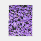 Violett Blume Fleece Blanket Violett (Vorderseite)