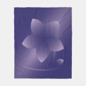 Violett-Blume Fleecedecke (Vorderseite)