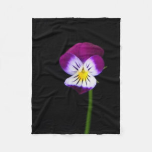 Violett-Blume Fleecedecke