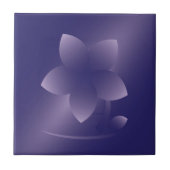Violett-Blume Fliese (Vorderseite)