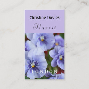 Violett-Blume-Fotografie, Florist Visitenkarte