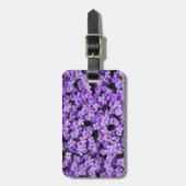 Violett Blume Gepäckstück Beautiful Violets Gepäckanhänger (Vorderseite vertikal)