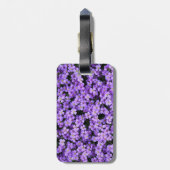 Violett Blume Gepäckstück Beautiful Violets Gepäckanhänger (Rückseite vertikal)