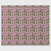 Violett Blume Geschenkpapier (Flach)