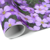 Violett-Blume Geschenkpapier (Rolleneckpunkt)