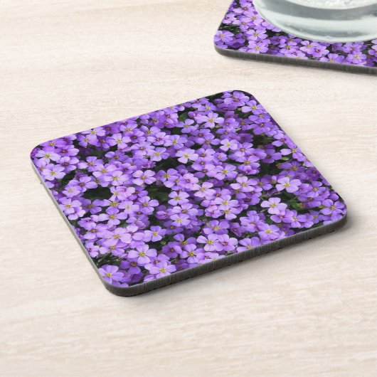 Violett-Blume Getränkeuntersetzer (Linke Seite)