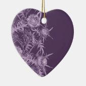 Violett-Blume Keramik Ornament (Rechts)