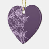 Violett-Blume Keramik Ornament (Links)