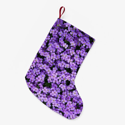 Violett-Blume Kleiner Weihnachtsstrumpf (Vorderansicht (hängend))