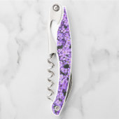 Violett-Blume-Korkenzieher Kellnermesser (Vorderseite)