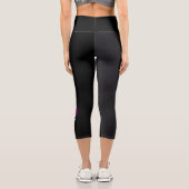 Violett-Blume lecapcnm Capri Leggings (Rückseite)