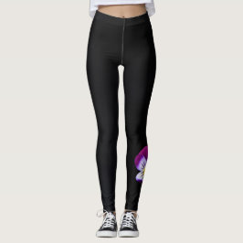 Violett-Blume lecnm Leggings