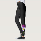 Violett-Blume lecnm Leggings (Links)