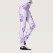 Violett Blume Leggings (Rechts)