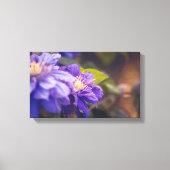 Violett-Blume Leinwanddruck (Vorderseite)