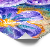 Violett-Blume Poster (Ecke)