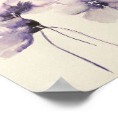 Violett Blume Premium 8x10 Leinwand Gloss Poster (Ecke)