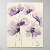 Violett Blume Premium 8x10 Leinwand Gloss Poster (Vorne)
