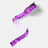 Violett-Blume Satinband (Rückseite)