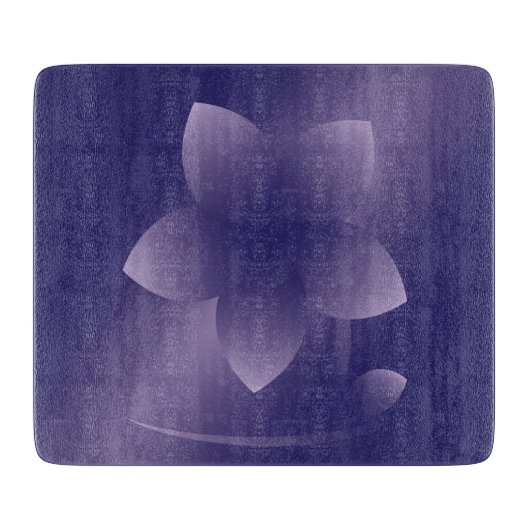 Violett-Blume Schneidebrett (Vorderseite)