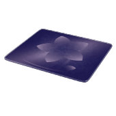 Violett-Blume Schneidebrett (Ecke)