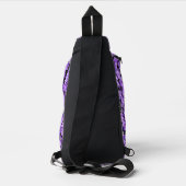 Violett Blume Schöne Blume Violetten Crossbody Bag (Rückseite)