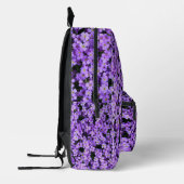 Violett Blume Schönes Violetset Bedruckter Rucksack (Links)