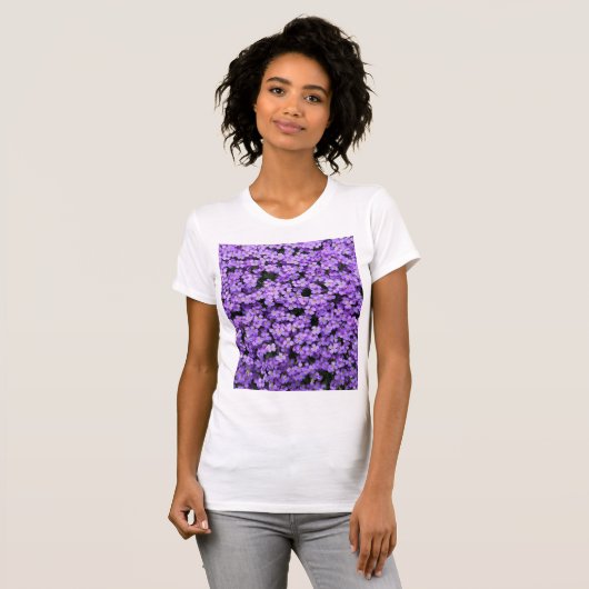 Violett-Blume T-Shirt (Vorne ganz)