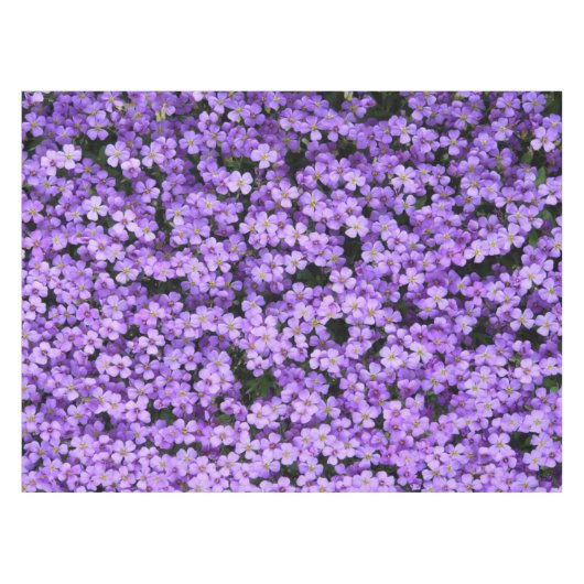 Violett Blume Tablettenfilm Violette Frühling Tischdecke (Vorderseite (Horizontal))
