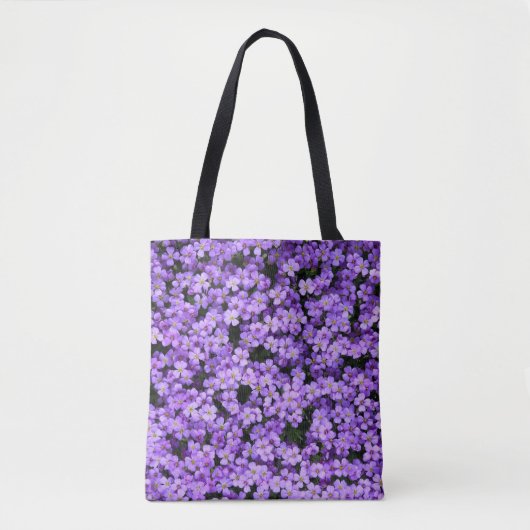 Violett-Blume Totbeutel Tasche (Vorderseite)