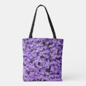 Violett-Blume Totbeutel Tasche (Rückseite)