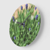 Violett-Blume - Uhr (Winkel)