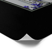 Violett-Blume und ein Windows-Poster Poster (Ecke)